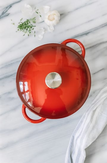 Cocotte en fonte émail Gretl 4 L - Rouge - Dorre