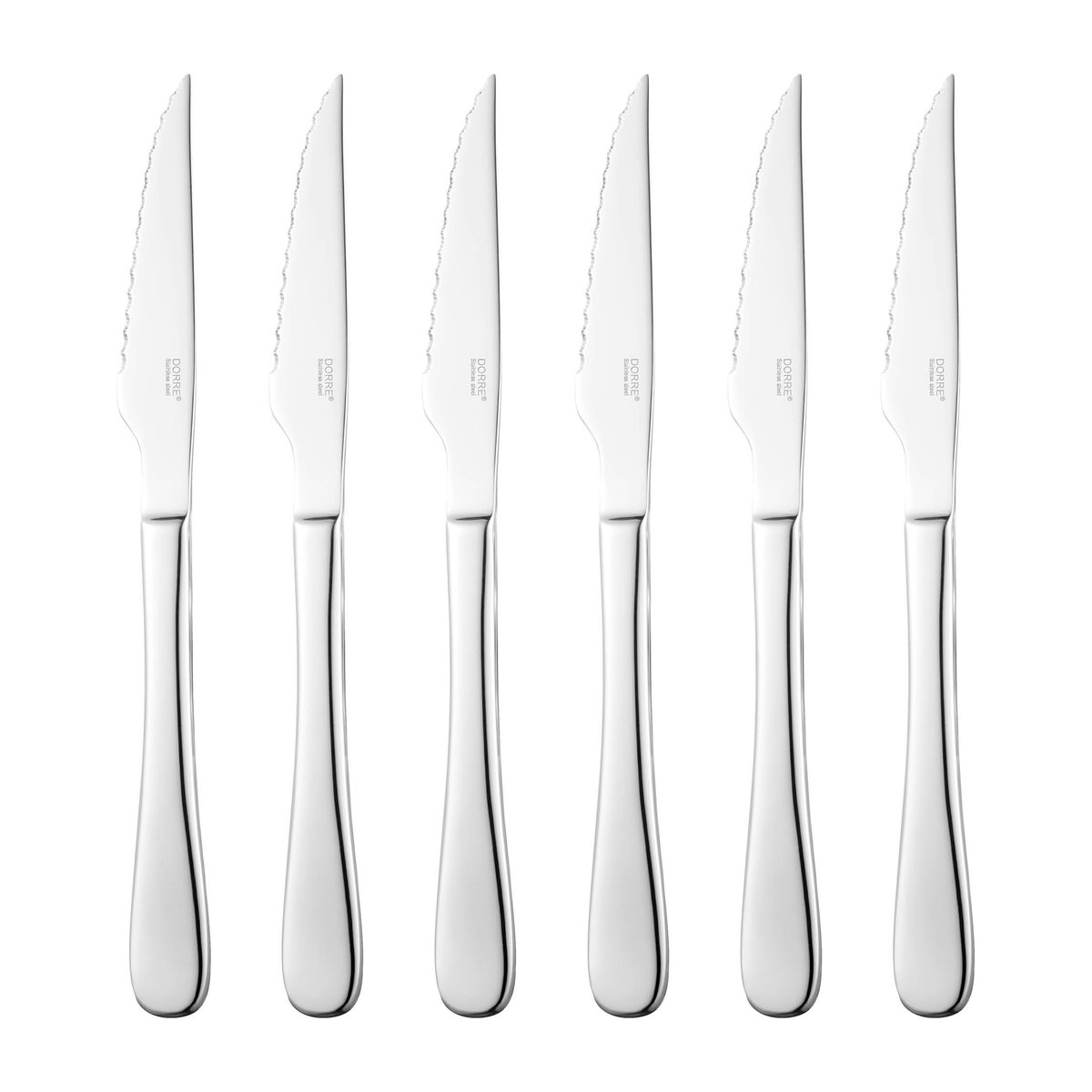 Dorre Couteau à barbecue Classic Lot de 6 Acier inoxydable