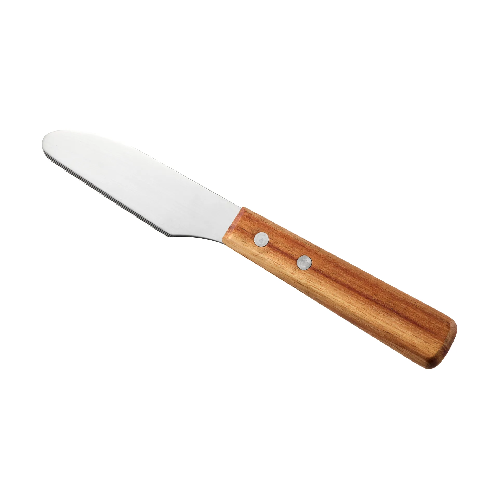 Couteau à beurre Sylvia, Acier inoxydable, manche en bois, 22 cm Dorre