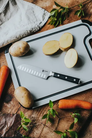 Couteau Santoku Asama 13 cm - Poignée noire - Dorre