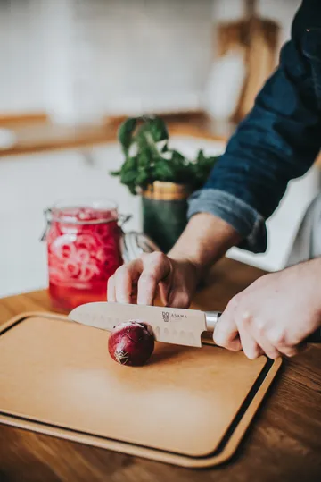 Couteau santoku Asama 18 cm - Acier inoxydable - Dorre