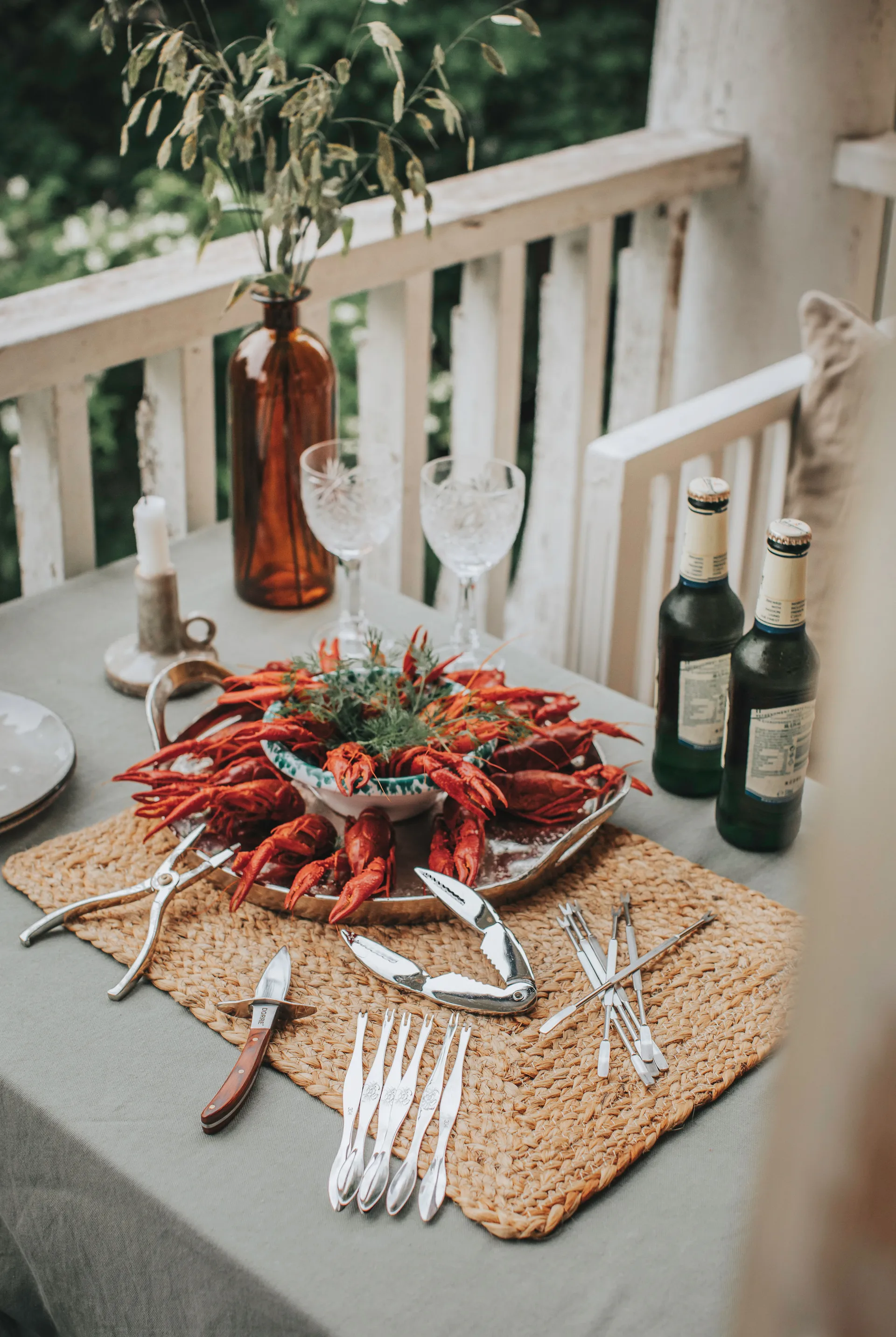 Couverts et accessoires pour fruits de mer Skai 15 pièces, Acier inoxydable Dorre