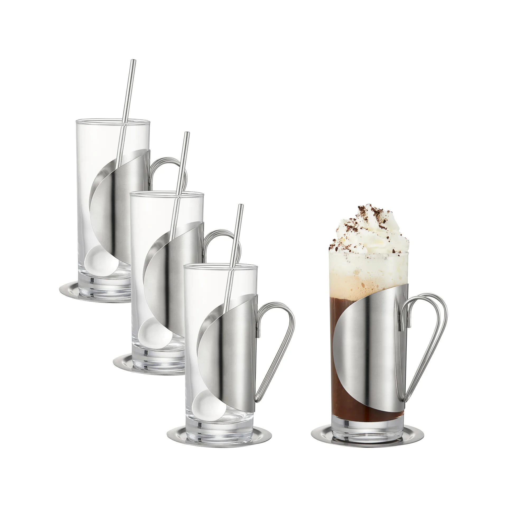 Darry irish coffee set, Verre-acier inoxydable Dorre