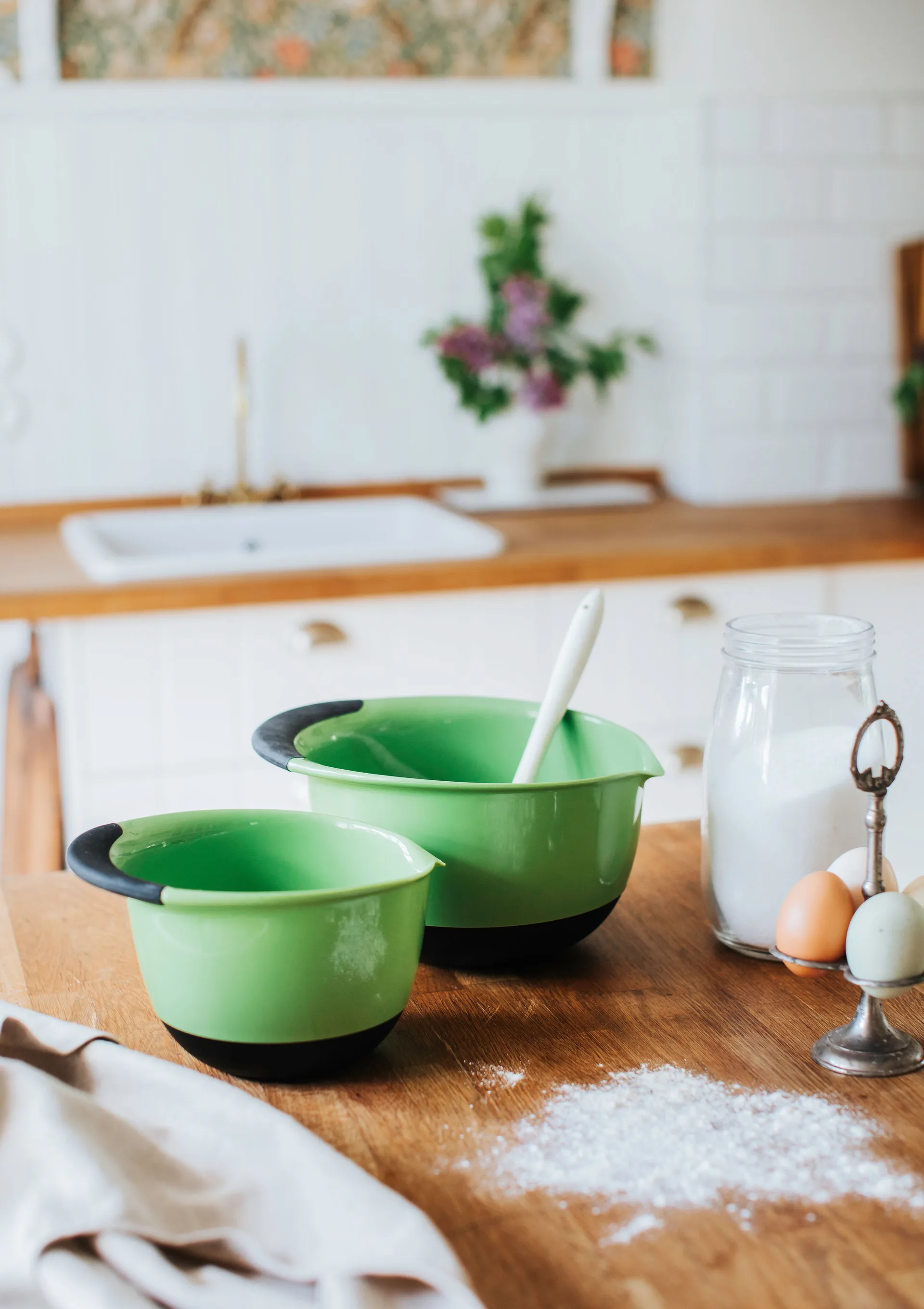 Ensemble de bol Sachi 2 pièces, Vert Dorre