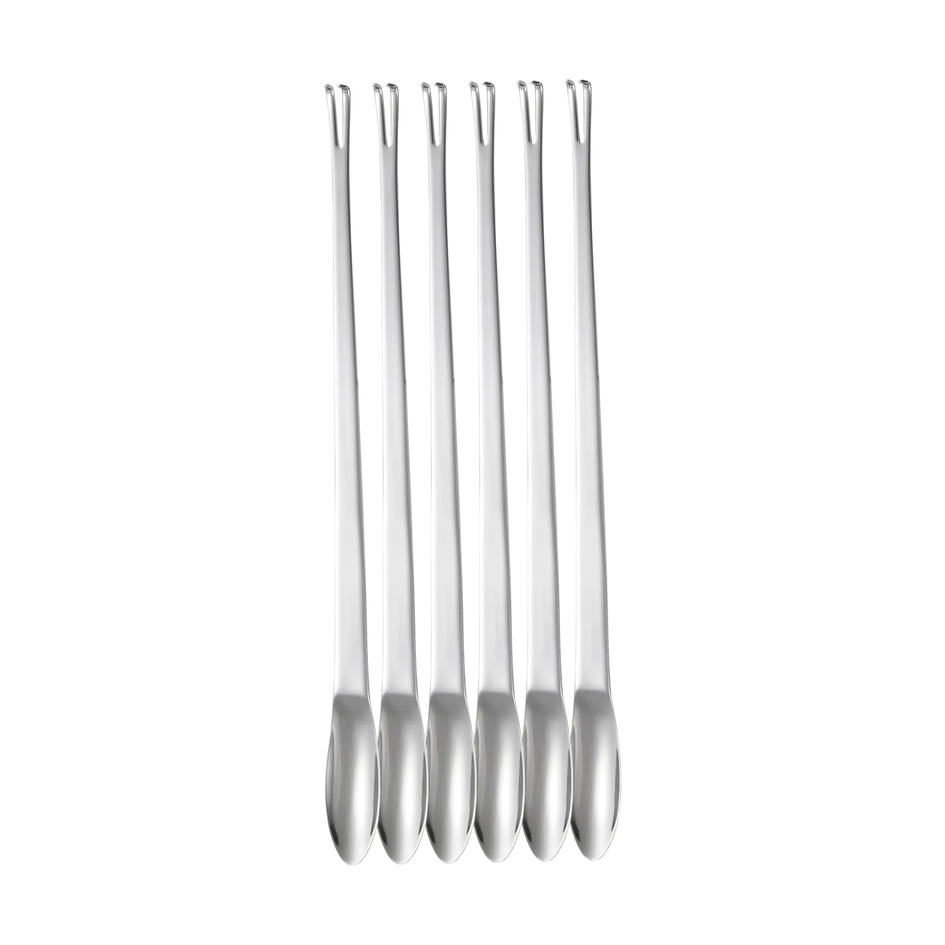 Fourchette à fruits de mer Classic, Acier inoxydable, 6-pack, 24,5 cm Dorre