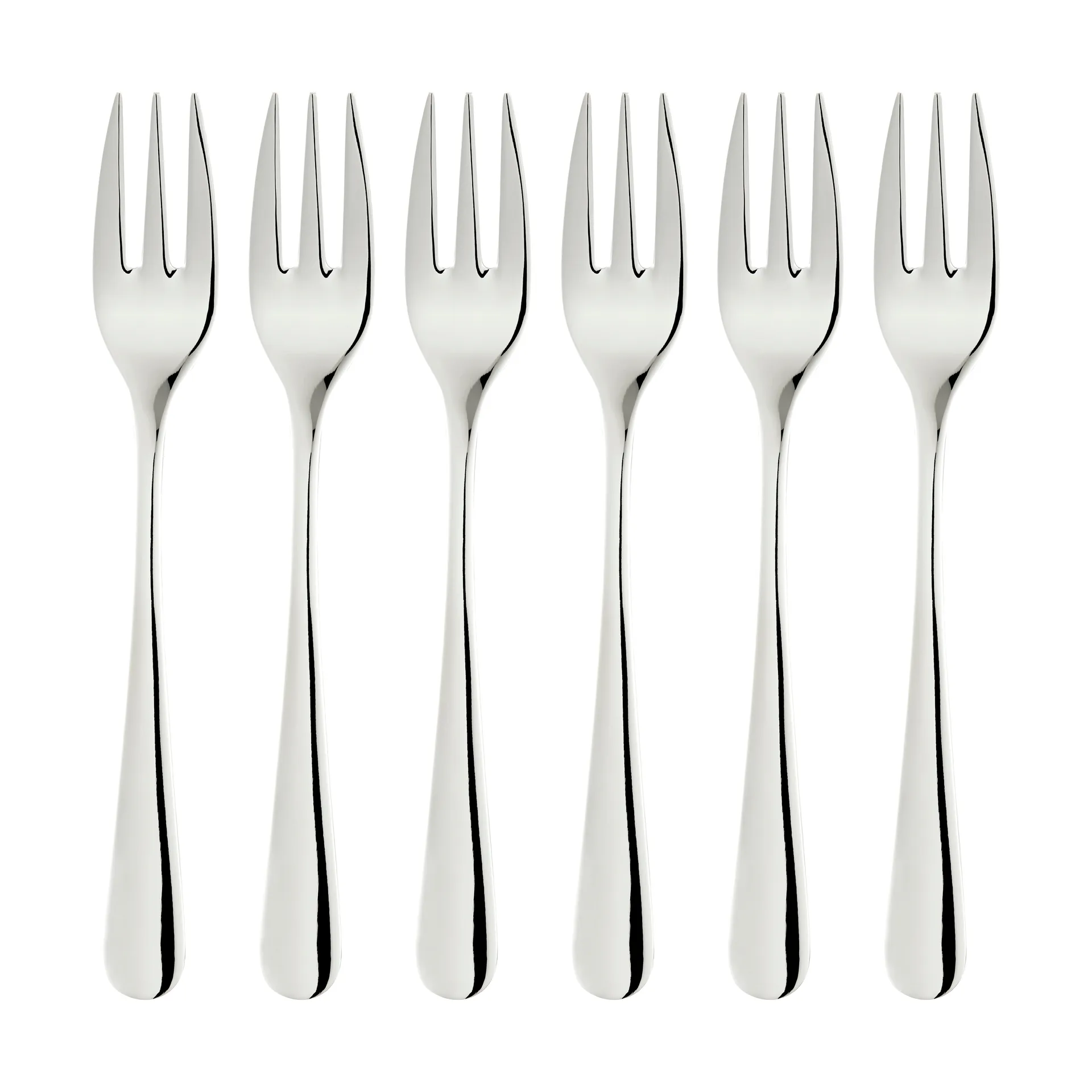 Fourchettes à dessert Classic lot de 6, Silver Dorre