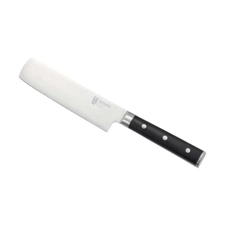Hacheur à légumes Nakiri Asama - Acier inoxydable, noir, 31 cm - Dorre
