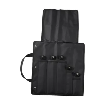 Kadi mallette à couteaux - Nylon noir, 5 compartiments pour couteaux - Dorre