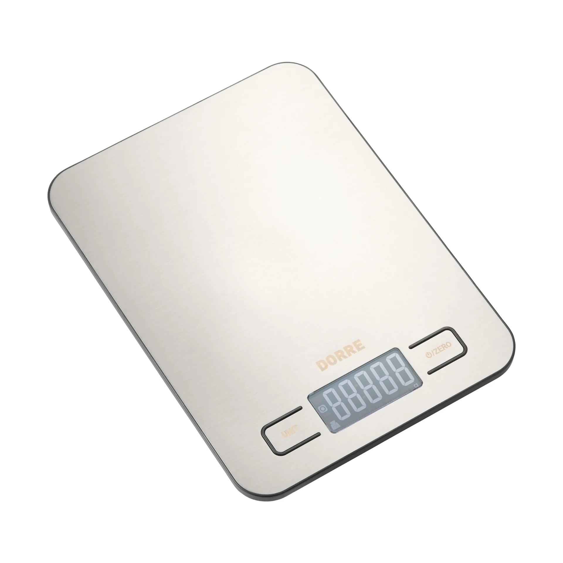 Dorre Kaori balance de cuisine Acier inoxydable, 5 g-10 kg, 23x17x1,88 cm