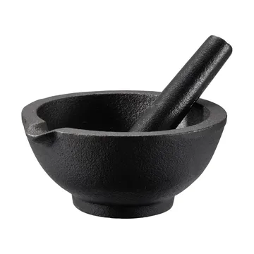Mortier en fonte Gilly - Noir, 13×13×6,3 cm - Dorre