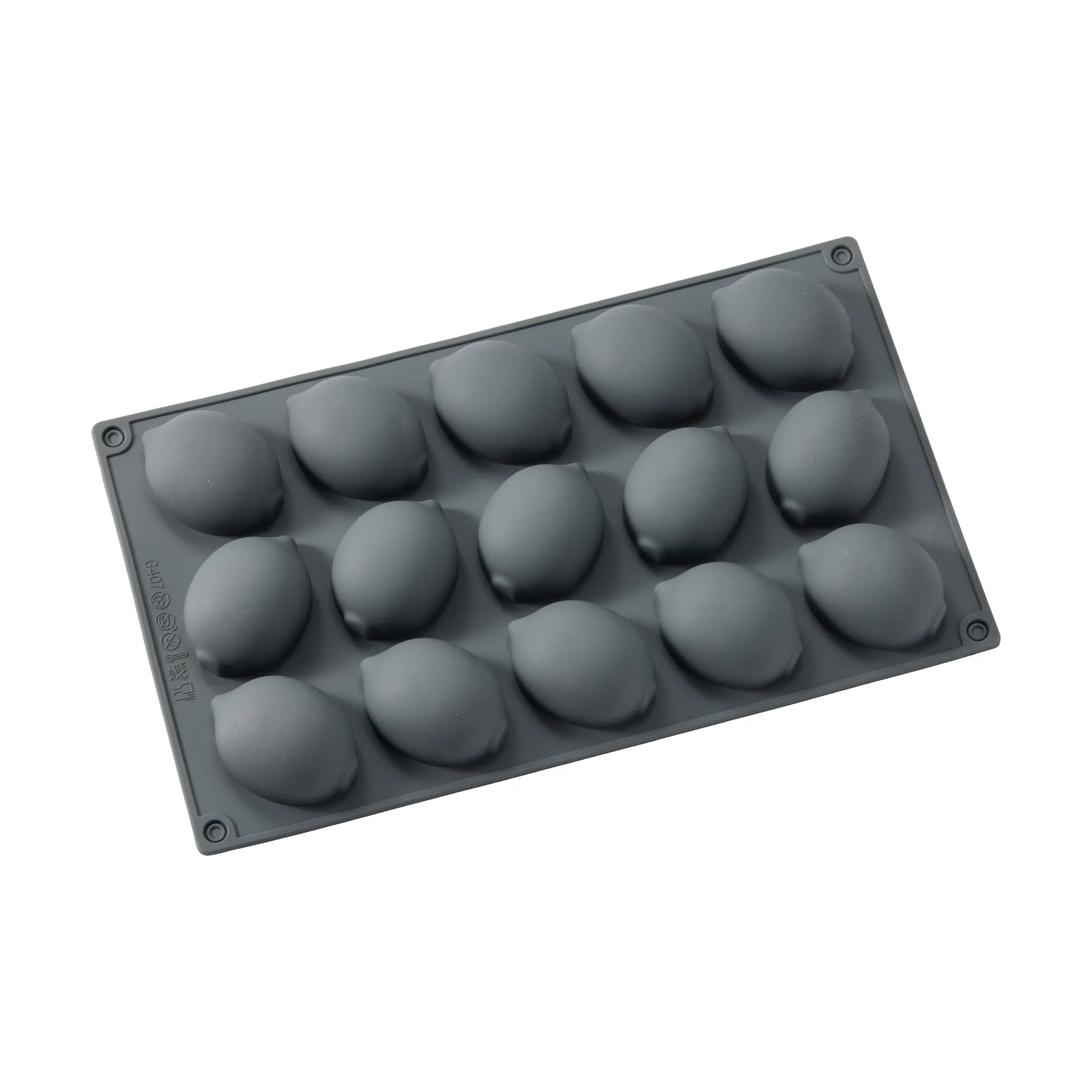 Moule à gâteau Beck, Gris, citron, silicone, 15 pcs Dorre