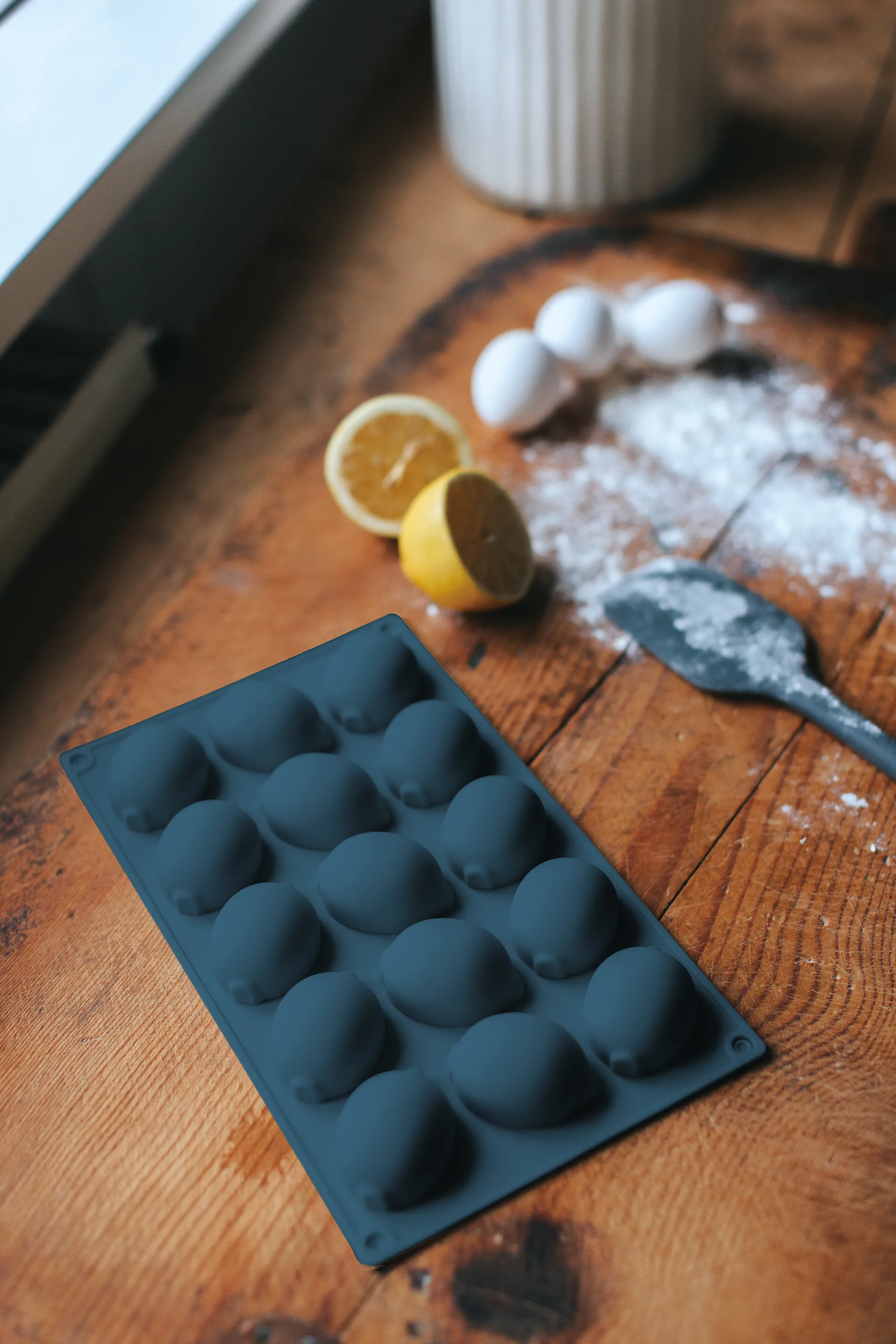 Moule à gâteau Beck, Gris, citron, silicone, 15 pcs Dorre
