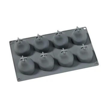 Moule à gâteau Beck - Gris, poire, silicone, 8 pcs - Dorre