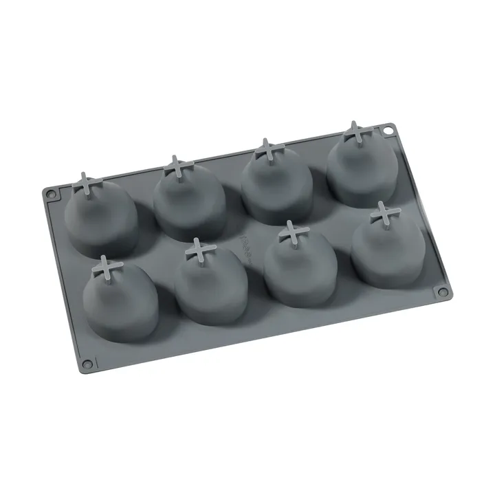 Moule à gâteau Beck - Gris, poire, silicone, 8 pcs - Dorre