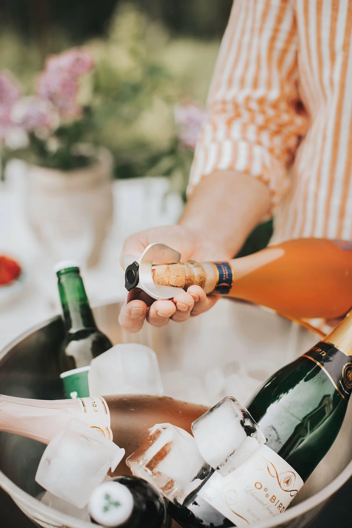 Ouvre-champagne Celia, Argent Dorre