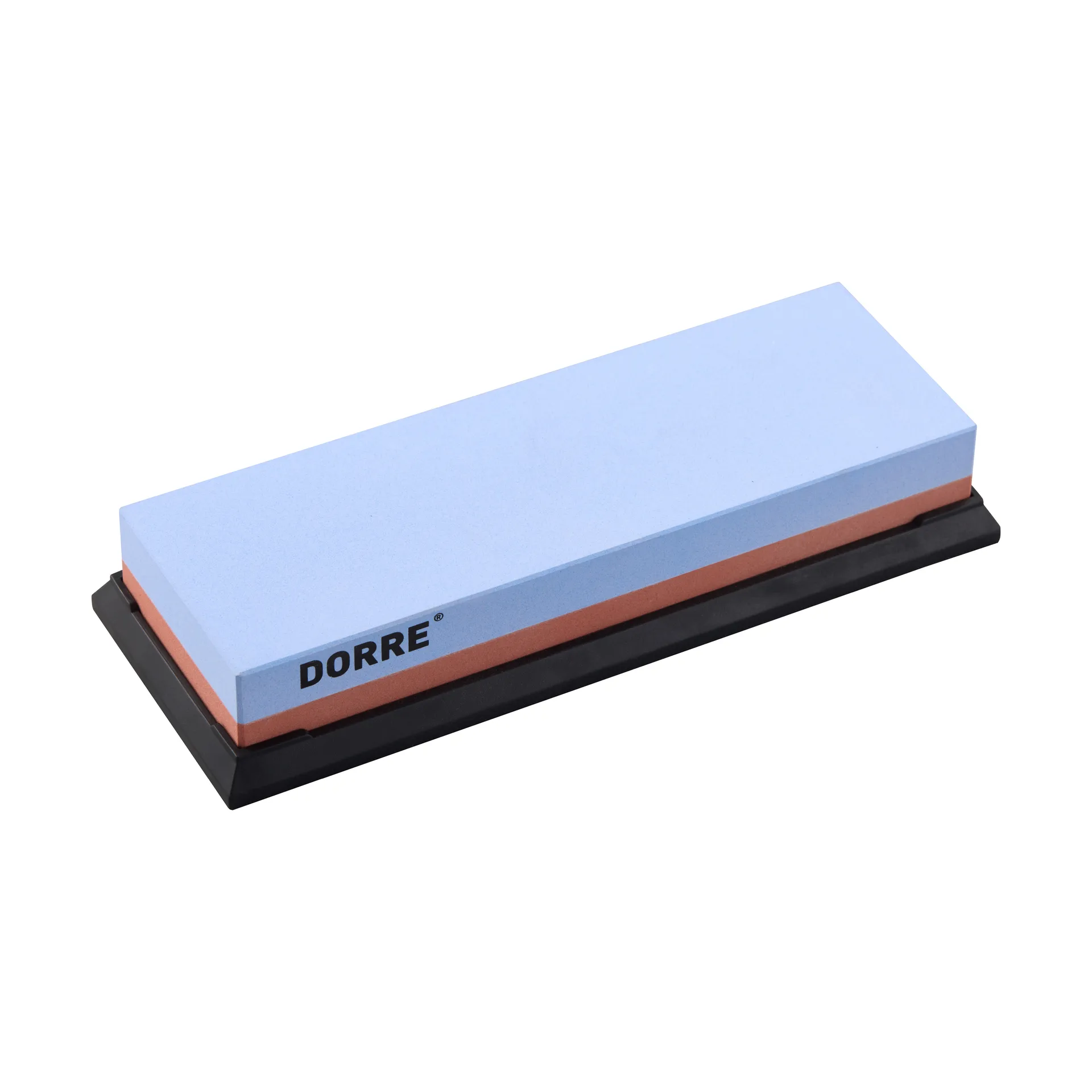 Pierre à aiguiser Suri base caoutchouc 18x6x3 cm, 240/1000 grainage Dorre