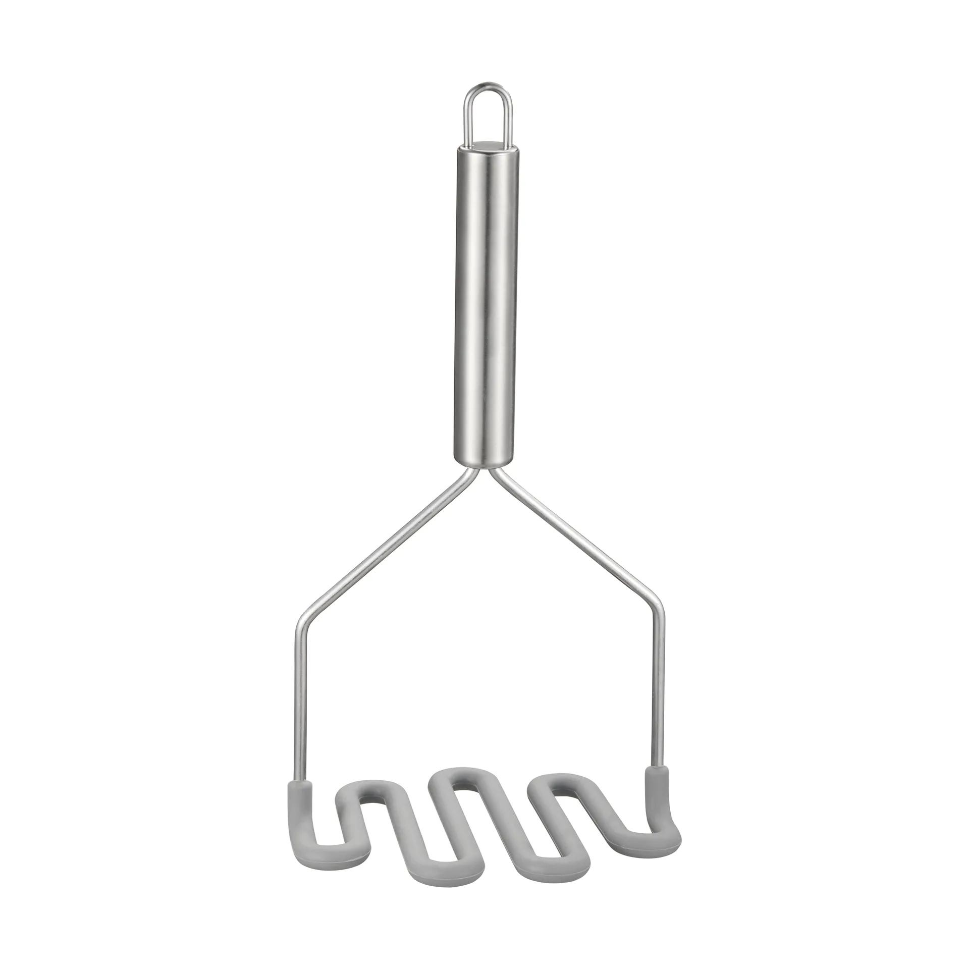 Pilon à pommes de terre Pam, Acier inoxydable, silicone, 24×12×9 cm Dorre