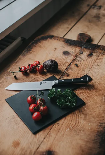 Planche de service et de découpe Selda - Fibre de bois grise, 34×19 cm - Dorre