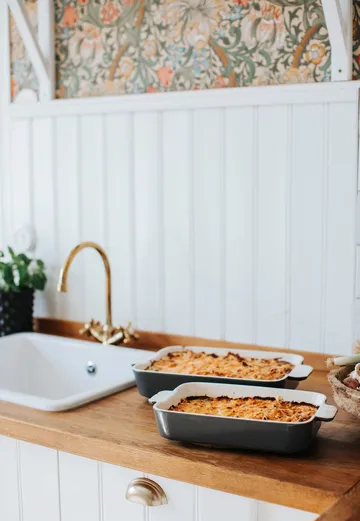 Plat à four en 2 parties Gray - Gris - Dorre