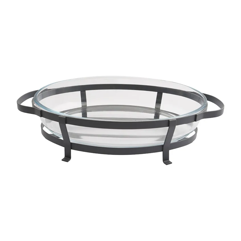 Plat en verre pour four avec grille Grace, 2 L Dorre