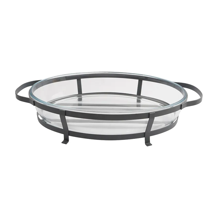 Plat en verre pour four avec grille Grace, 3 L Dorre
