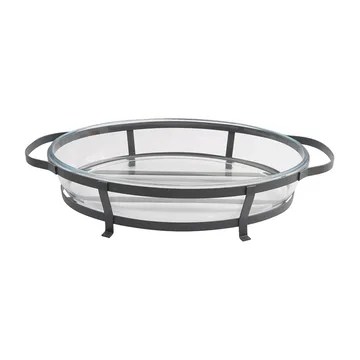 Plat en verre pour four avec grille Grace - 3 L - Dorre