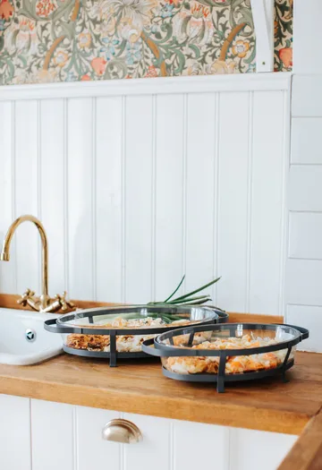 Plat en verre pour four avec grille Grace - 3 L - Dorre