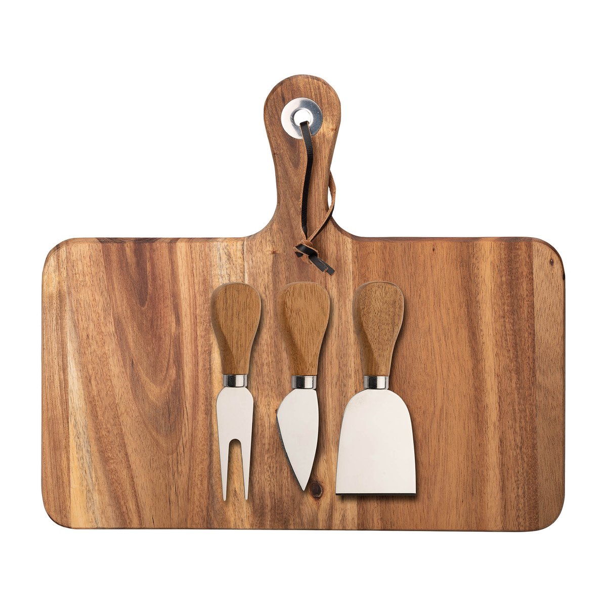 Dorre Plateau à fromage acacia Oline 4 Pièces 26x29 cm