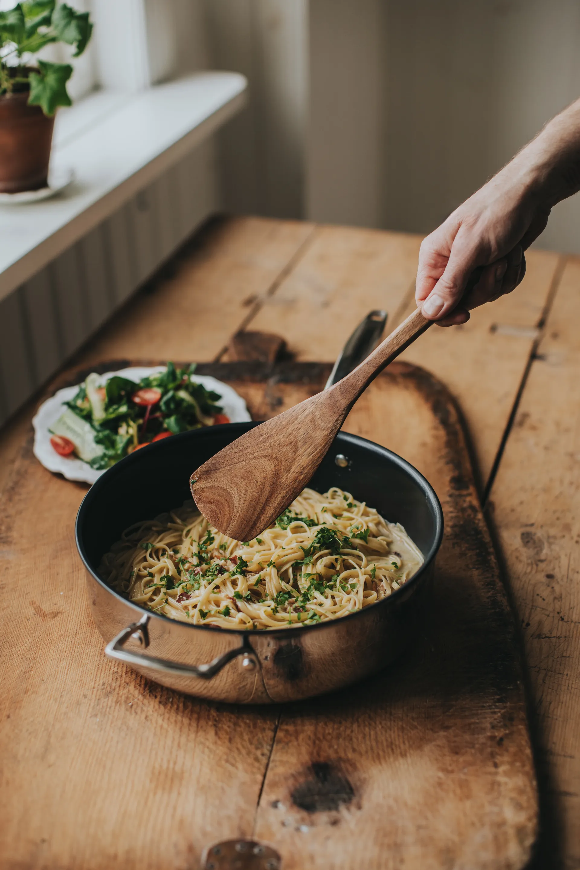 Poêle à sauté Trivence revêtement céramique, Acier inoxydable, couvercle en verre, Ø28 cm Dorre