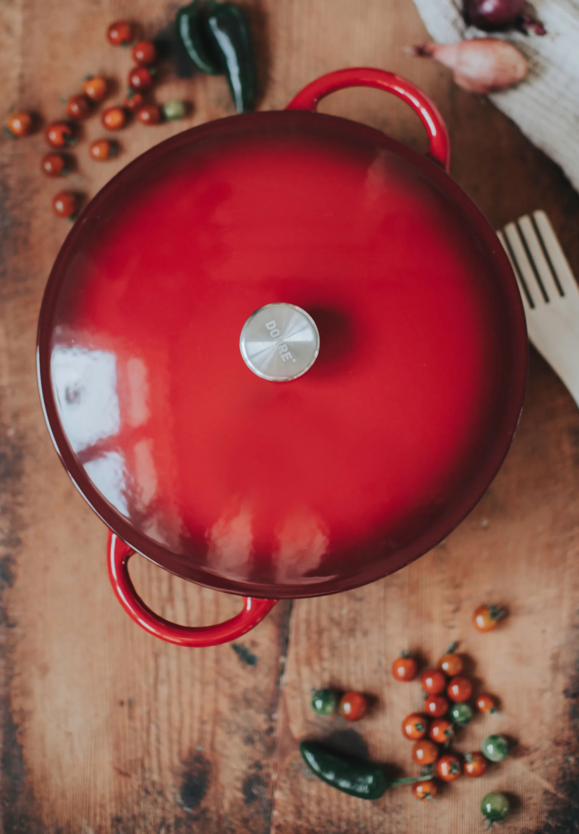 Pot en fonte Gitty 7,2 L, Rouge Dorre