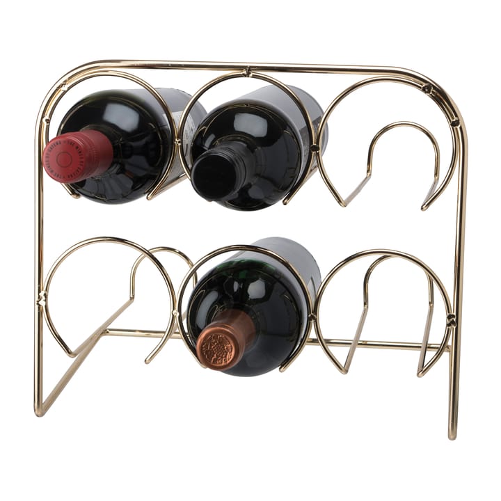 Range-bouteille Beda 6 bouteilles 29 cm, Laiton Dorre