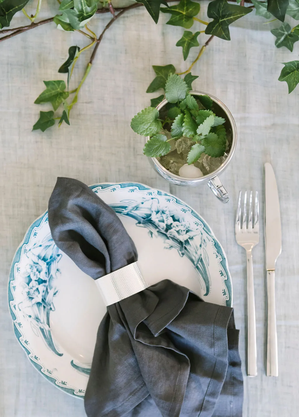 Ronds de serviette Svea Lot de 6, Argenté Dorre