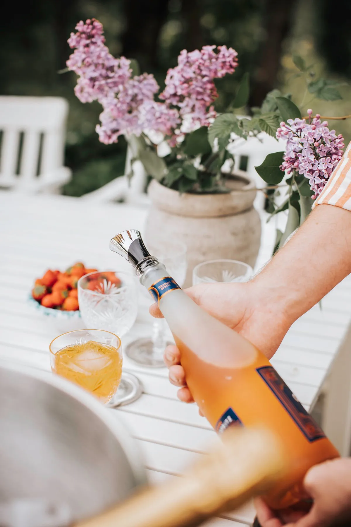 Scelleur de bouteille Bliss, Chrome-noir Dorre