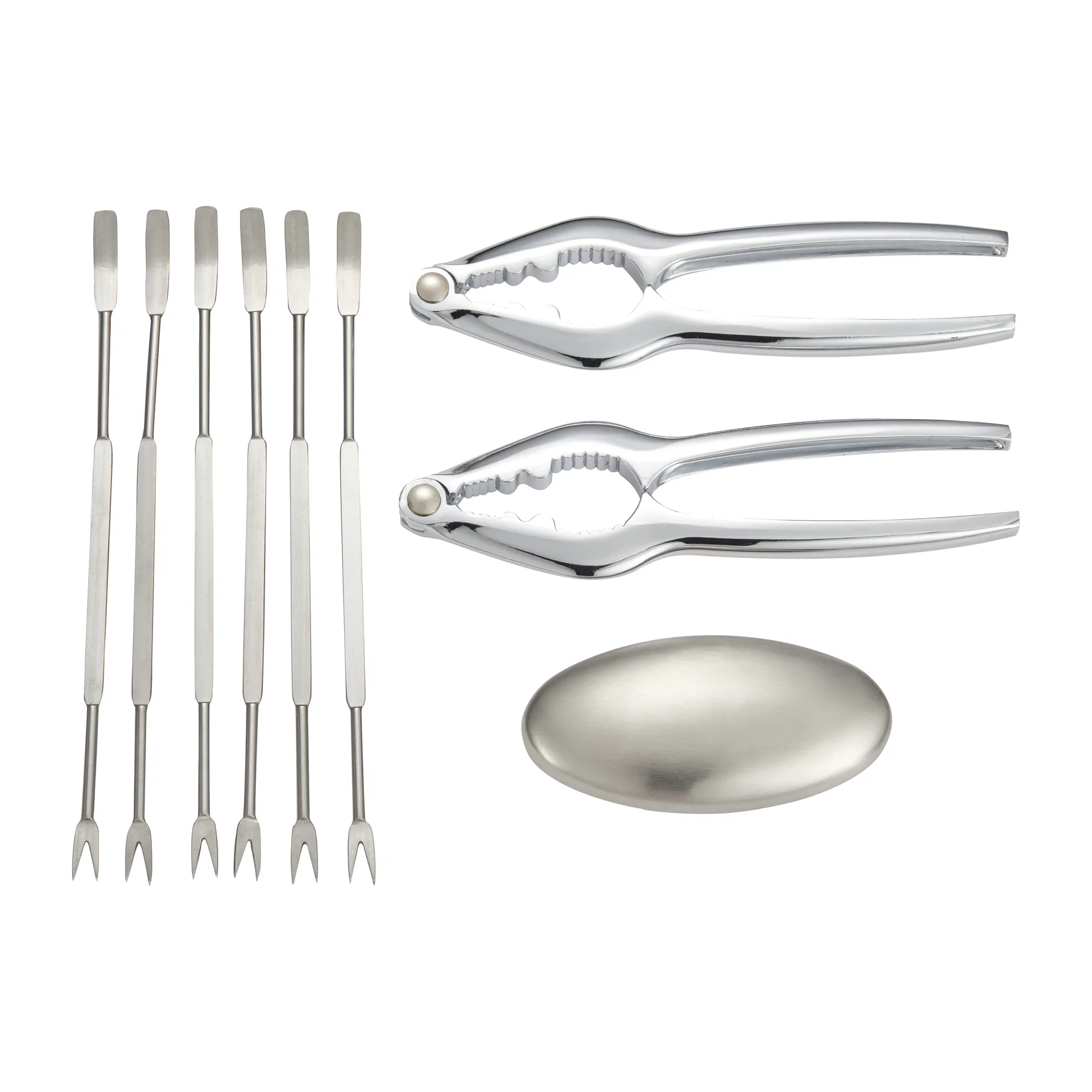 Set à crustacés Skagen 9 Pièces, Acier inoxydable Dorre
