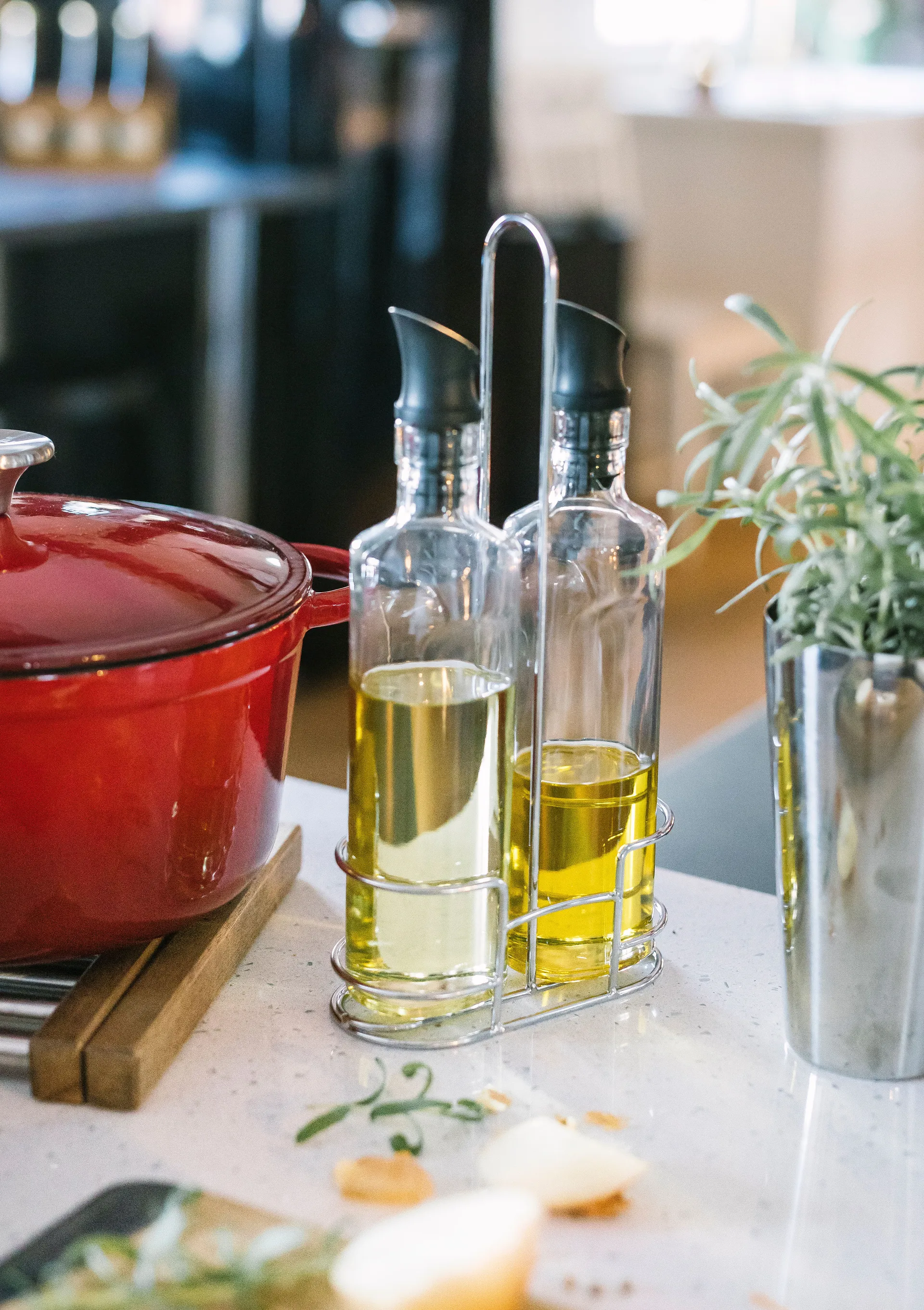 Set à huile et vinaigre Olive 35 cl, Verre Dorre