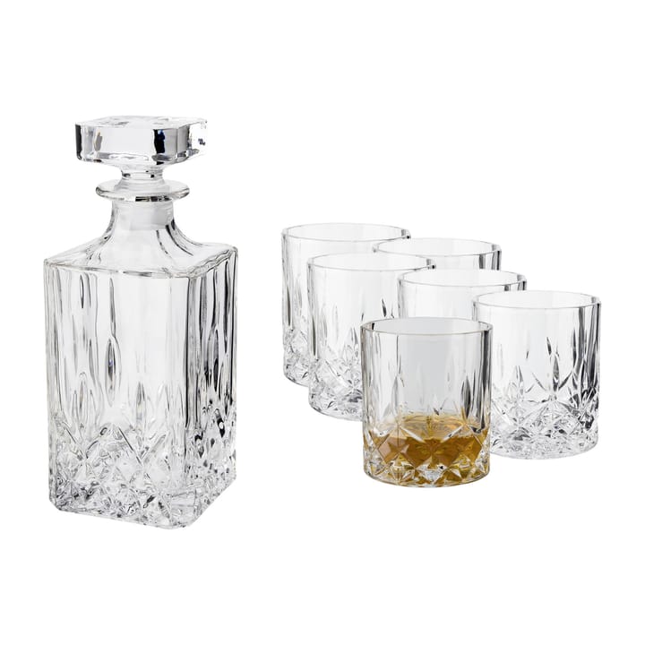 Set à whiskey Vide Carafe et 6 verres - Cristal - Dorre