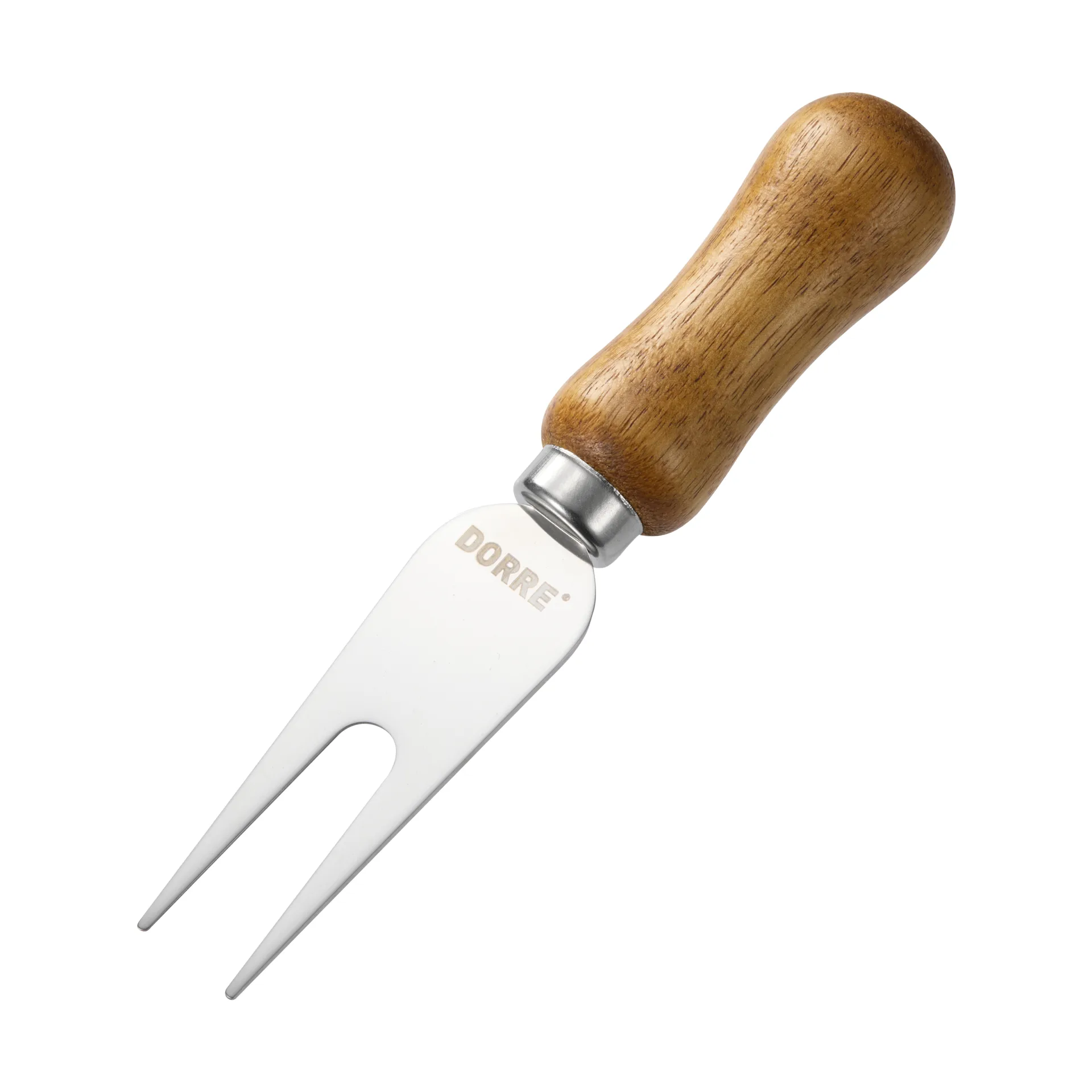 Set de couteaux à fromage Olva, Bois d’acacia, acier inoxydable, 3 pièces, 13 cm Dorre