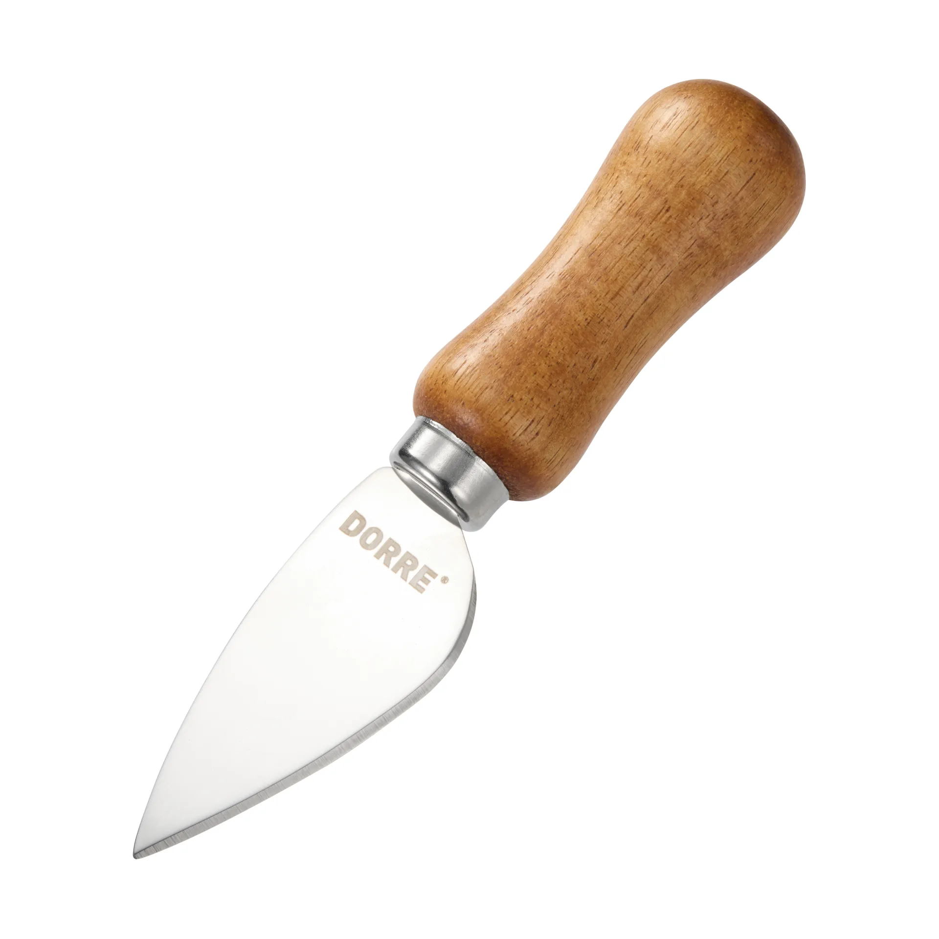 Set de couteaux à fromage Olva, Bois d’acacia, acier inoxydable, 3 pièces, 13 cm Dorre