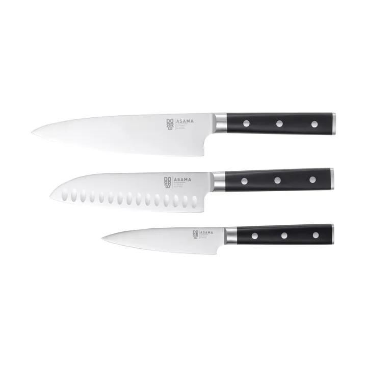 Set de couteaux Asama - Acier inoxydable, 3 pièces - Dorre