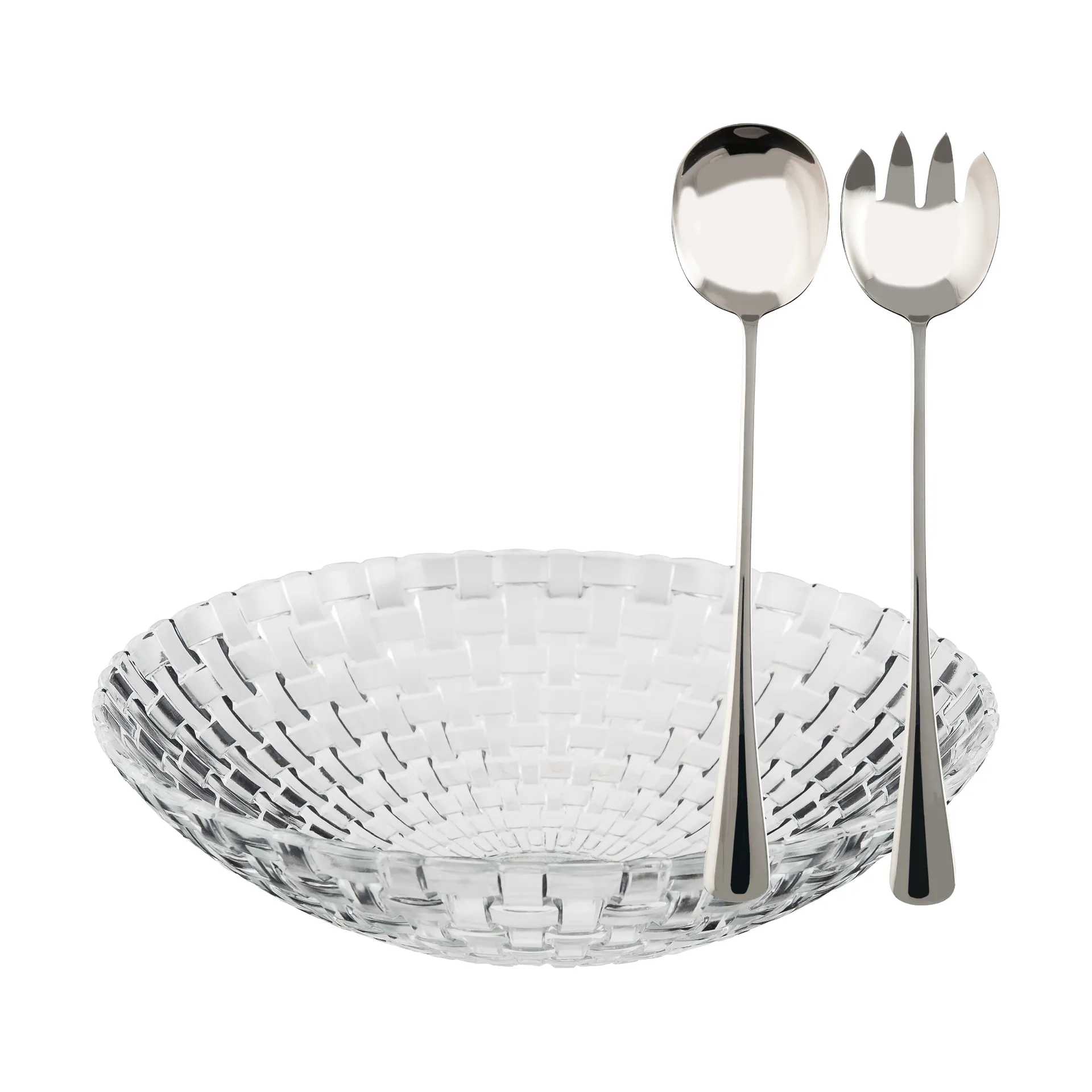Dorre Set de saladiers Glitter Verre-acier inoxydable, 3 pièces Dorre Set de saladiers Glitter Verre-acier inoxydable, 3 pièces