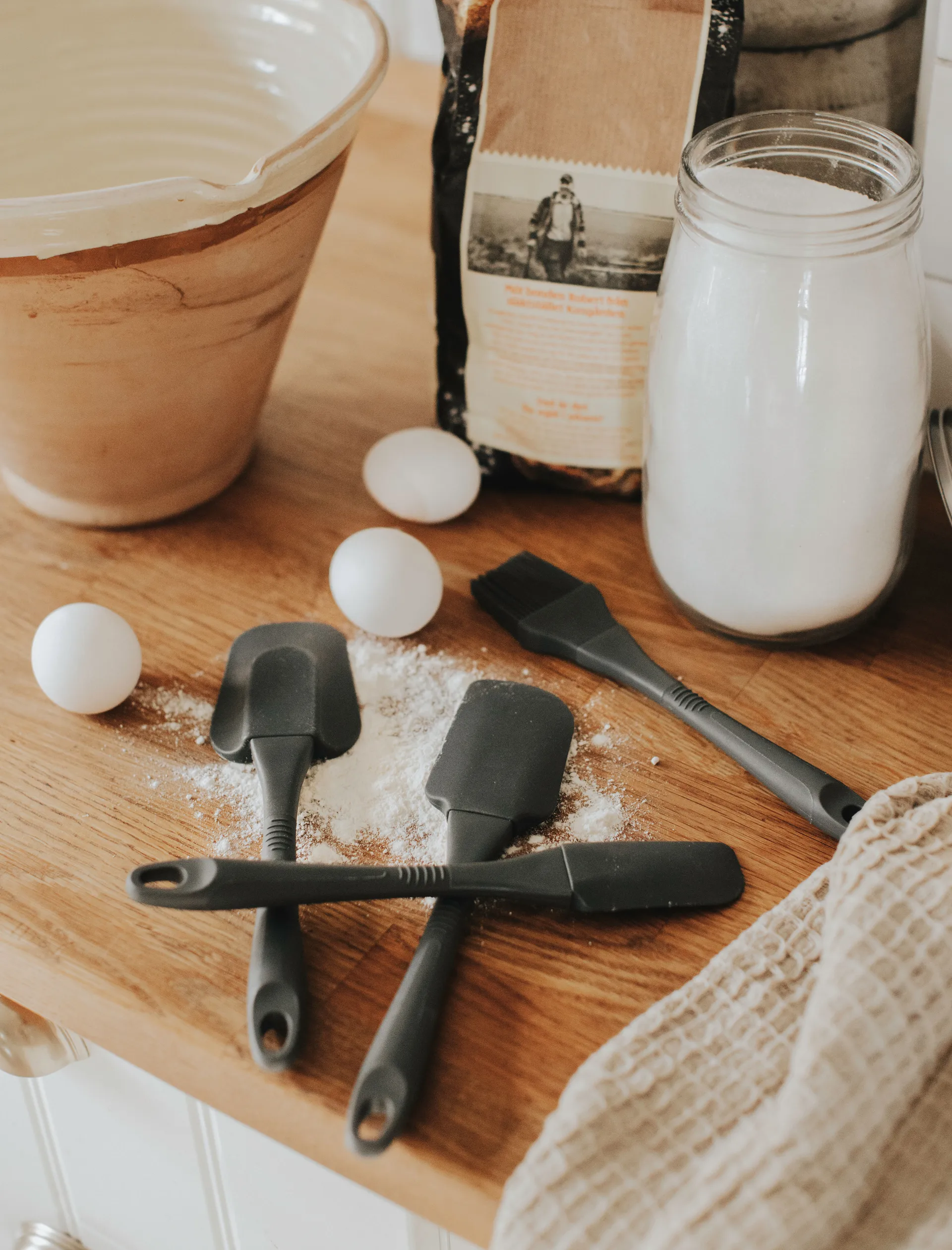 Set d'ustensiles de cuisine Rowan 4 pièces, Gris Dorre