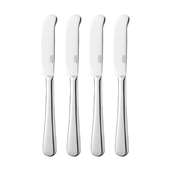 Sheli couteau à beurre - Acier inoxydable, lot de 4, 16,2 cm - Dorre