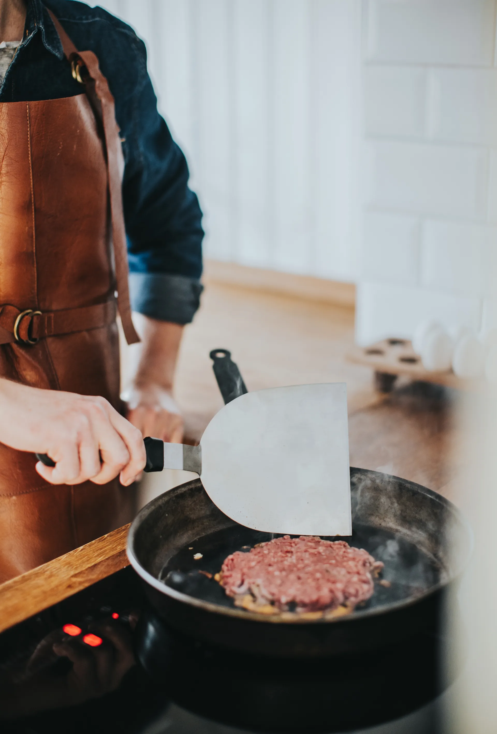 Spatule en acier inoxydable Sasha, Noir-XL Dorre