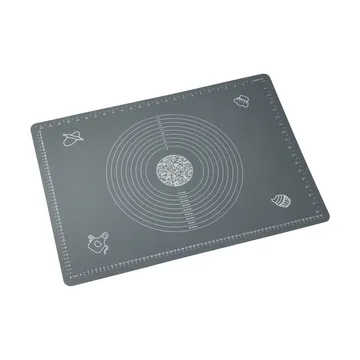 Tapis de cuisson Cookie - Gris, XL, silicone, 50x70 cm - Dorre