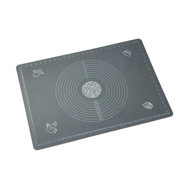 Tapis de cuisson Cookie - Gris, XL, silicone, 50x70 cm - Dorre