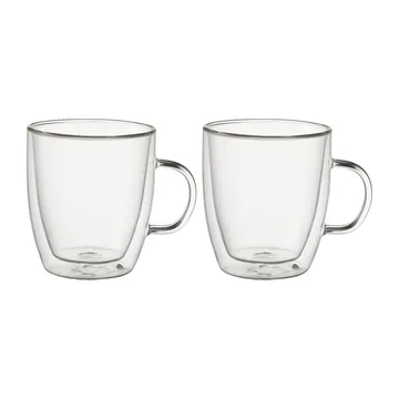 Tasse à café double paroi Kirk 24 cl Lot de 2 - Verre - Dorre
