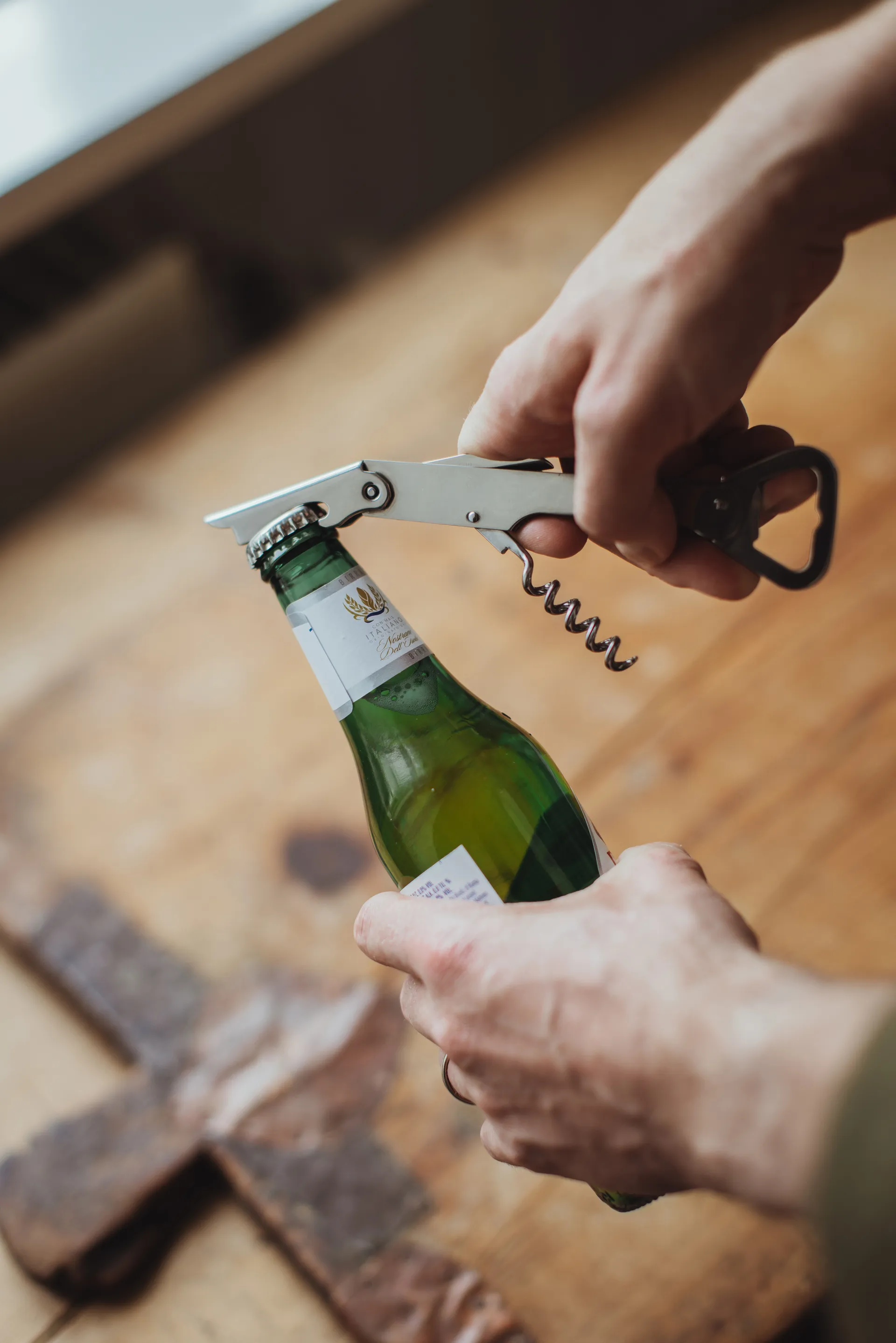 Tire-bouchon et ouvre-bouteille Varda 14,5 cm, Acier inoxydable Dorre