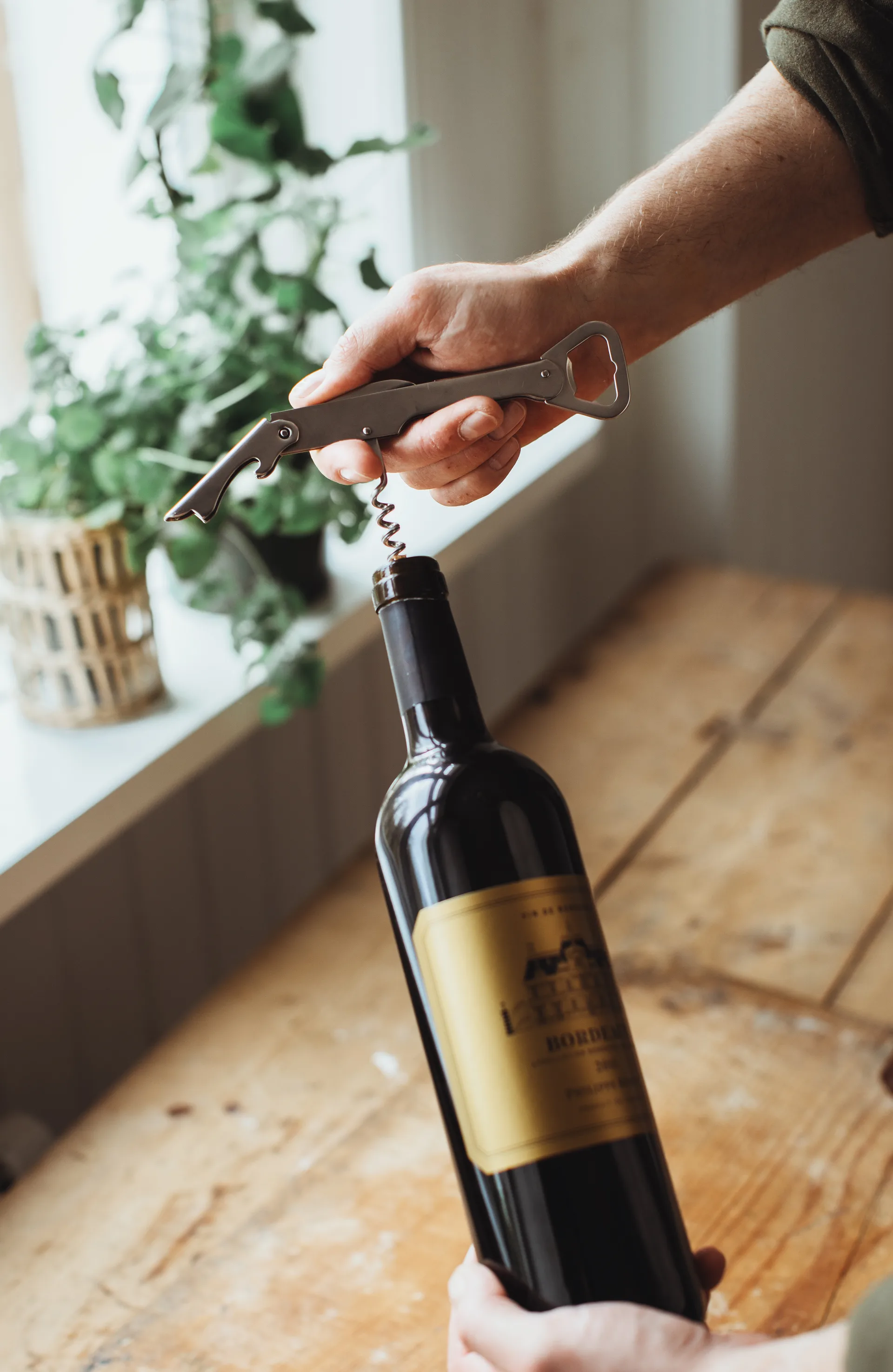 Tire-bouchon et ouvre-bouteille Varda 14,5 cm, Acier inoxydable Dorre