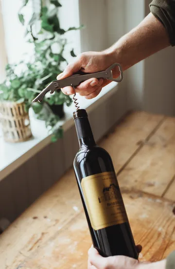 Tire-bouchon et ouvre-bouteille Varda 14,5 cm - Acier inoxydable - Dorre