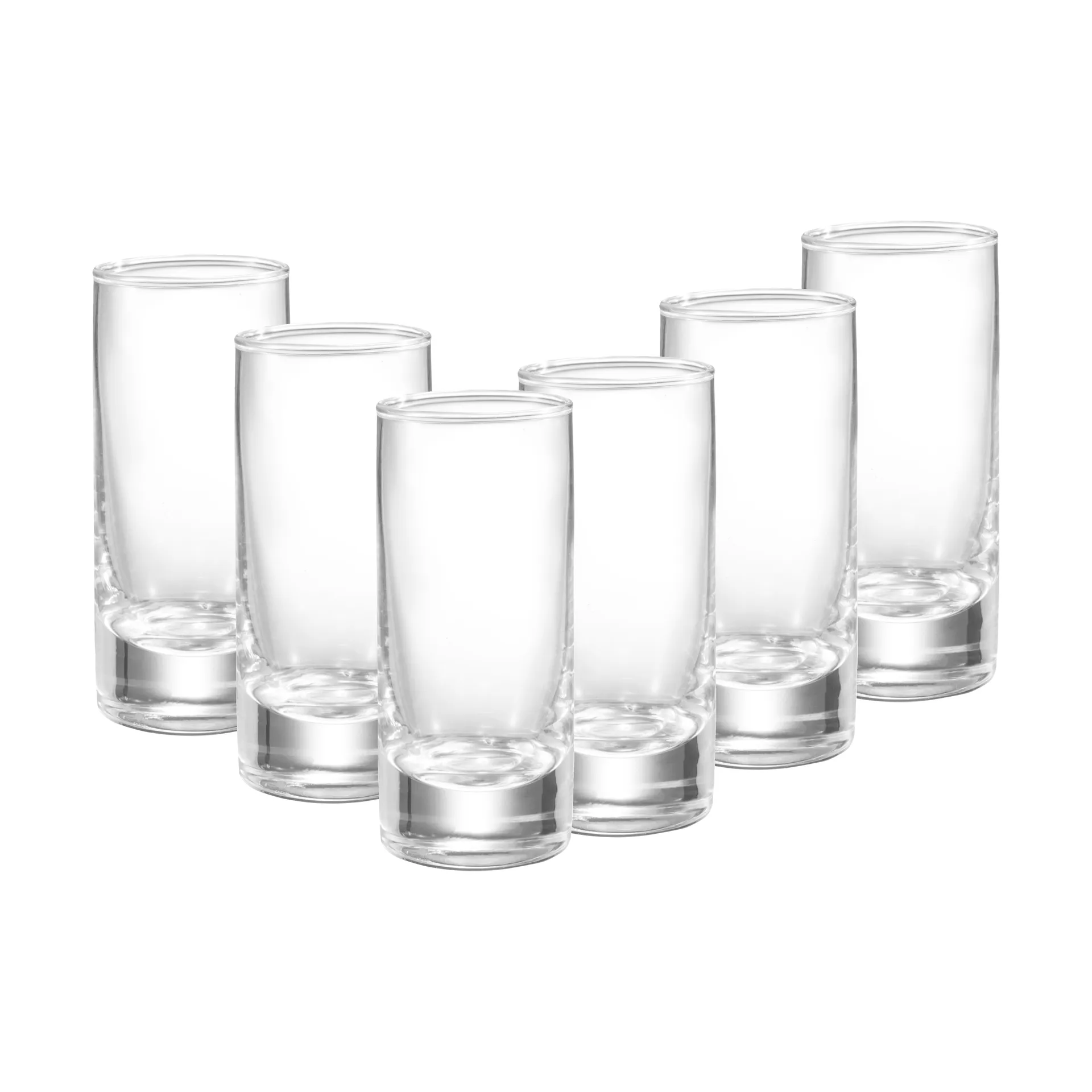 Verre à schnaps Saba, Verres à liqueur droits, lot de 6, 6 cl Dorre